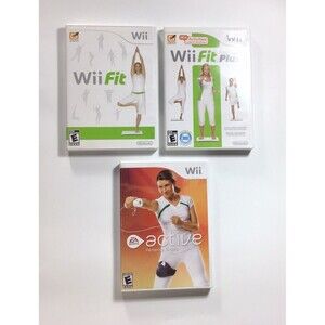 Nintendo Wii Fit Video Games Fit Plus Active Personal Trainer With Manual Tested